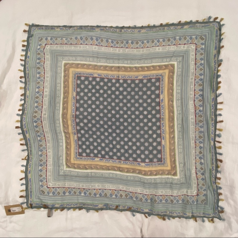 Boho square scarf